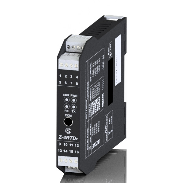 Seneca Z-4RTD2 (COM on front 3.5 jack) 4-CH RTD input module / RS485 with front communication jack port Turkiye