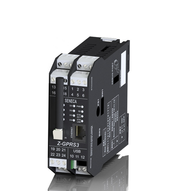 Seneca Z-GPRS3 2G Datalogger with built-in and expandable I/Os, logic functions, remote control and alarm management Turkiye