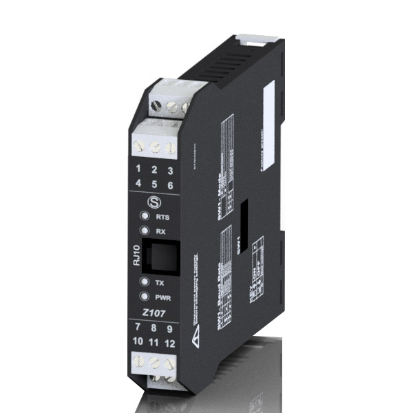 Seneca Z107 RS232 - RS485/422 serial converter for DIN rail installation Turkiye
