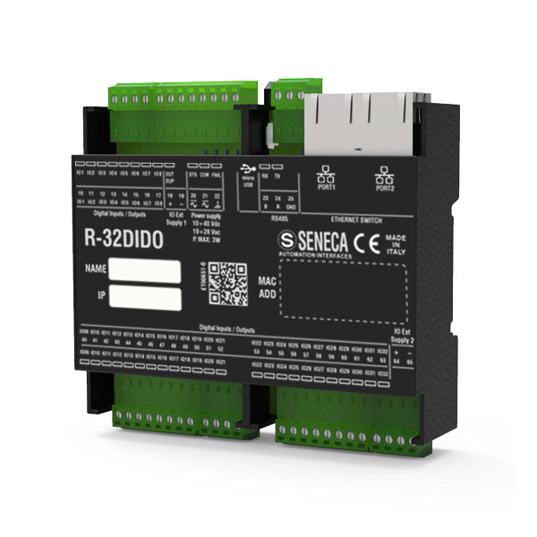 Seneca R-32DIDO-P (HW rev. A0/B0) Profinet I/O module with 32 configurable digital inputs/outputs Turkiye