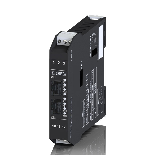 Seneca Z-KEY-2ETH Modbus (HW rev. B0) 2-port ModBUS industrial gateway / serial device server, dual Ethernet Turkiye