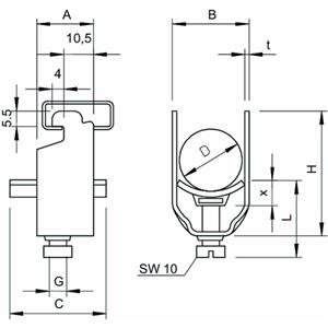 OBO Bettermann 2056N 58 ALU