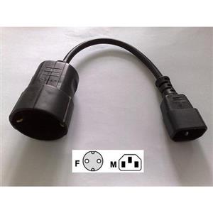 Eaton Electric TK-Adapter (10A IEC->SCHUKO); Hinweis: Stromquelle Turkiye