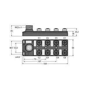 Turck TB-8M12-5P3-CS19T