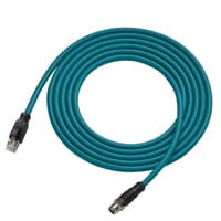 Keyence OP-88836 Ethernet cable, M12 X-coded 8-pin to RJ-45, NFPA79 compliant, 5m