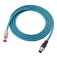 Keyence OP-88087 Ethernet cable M12 4pin - RJ45 5m