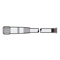 Keyence SL-VC5PM Extension Cable, M14 on One Side and Discrete Wires on the Other Side, 5-m, PNP Turkiye