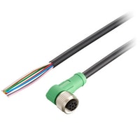 Keyence OP-87588 Oil-resistant Power Cable, L-shaped, 10 m Turkiye