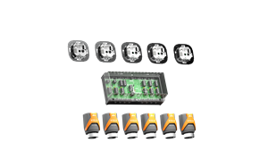 Alre SET 32 Set for fully automatic hydraulic balancing consisting of 5 flush-mounted room thermostats, 1 terminal strip and 6 actuators Turkiye