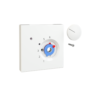Alre JZ-016.410 Cover set for room thermostat RTBSU / FTR, 70×70 for JUNG LS, pearl white (RAL 1013) gloss Turkiye