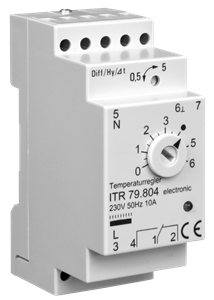Alre ITR 79.804 Temperature controller for standard rail mounting, 0…60…°C Turkiye