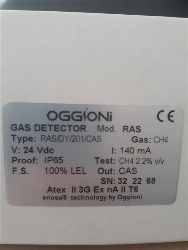 OGGIONI RAS/DY/201/CAS Gaz dedektörü_0 Turkiye