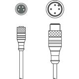 Leuze electronic K-DS M8A-M12A-4P-0,3m-PVC