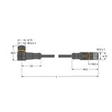 Turck WKC4.4T-P7X3-2-RSC4.4T/TXL