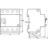 Doepke Schaltgeräte DFS4 063-4/0,03-B+ MI