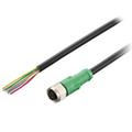 Keyence OP-87582 Oil-resistant Power Cable, Straight, 2 m