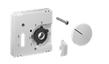 Alre JZ-035.100 Cover set for room thermostat RTBSU-401062 / floor temperature controller RTERU, 55×55, pure white (RAL9010), gloss