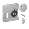 Alre JZ-037.101 Cover set for room thermostat RTBSU, 55×55, pure white (RAL9010), matt