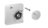 Alre JZ-008.020 Cover set for room thermostat for cooling ceilings KTRRU-052244, 50×50, traffic/studio white (RAL9016), gloss
